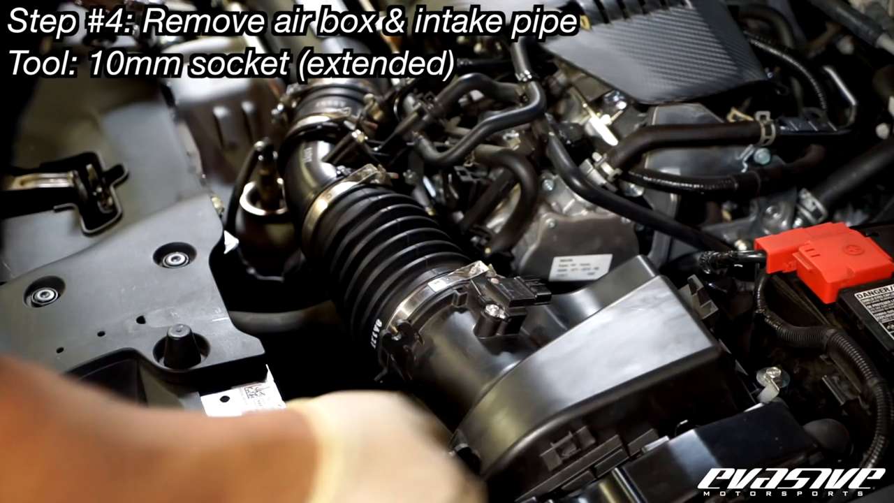 Remove air box & intake pipe How to Install the GruppeM Ram Air