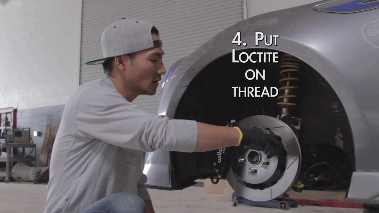 Apply Loctite on Thread How to Install Wheel Spacers with Dai