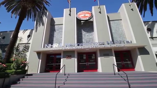 I'm here at the N.H. R. A. Motorsports Museum founded by Wally
