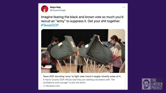  Texas is actively trying to prevent equal voting rights by