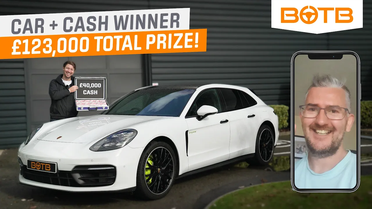 £124,000 TOTAL PRIZE! NEW PORSCHE PANAMERA 4 E-HYBRID | BOTB WINNER DAN LEWIS