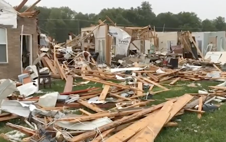 What should I avoid in the aftermath of a tornado?