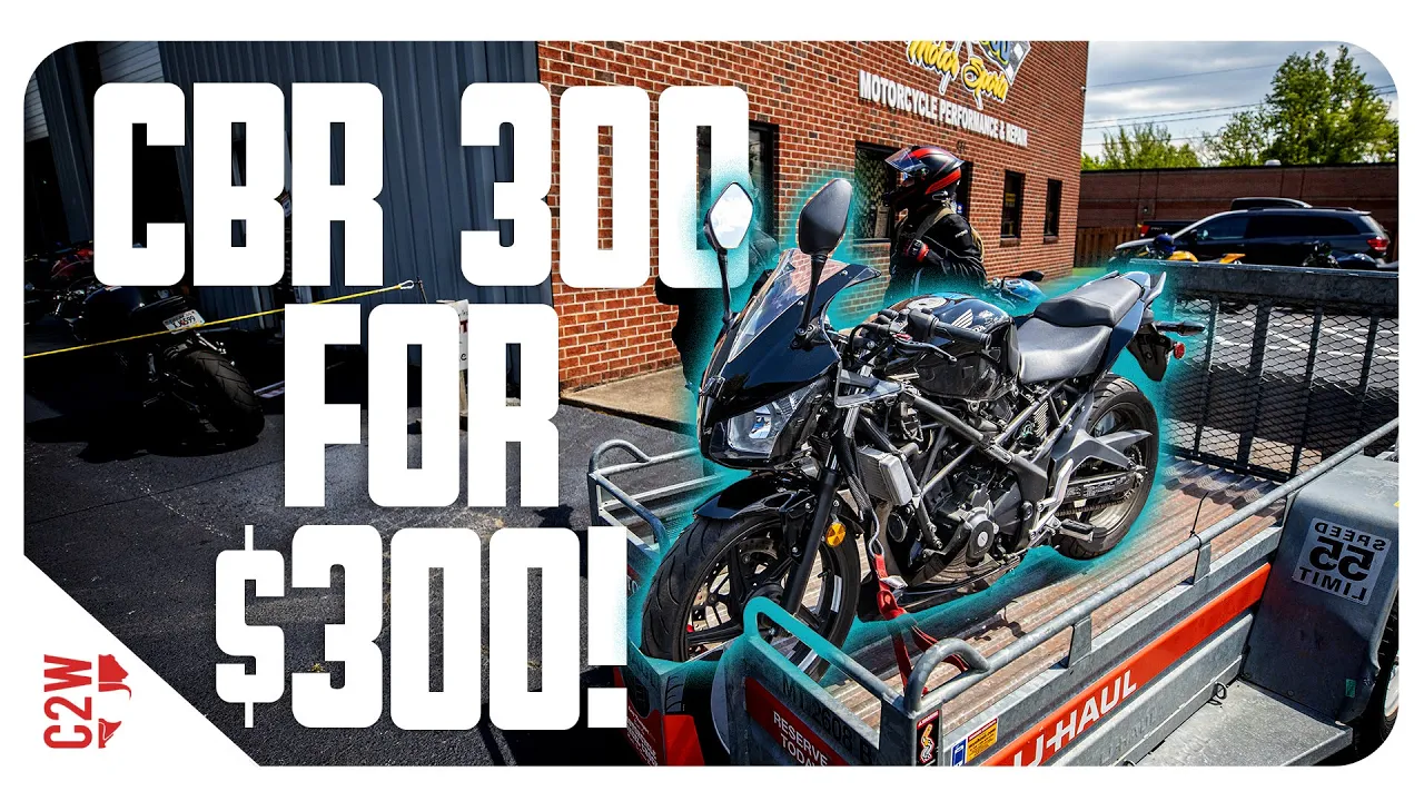 Bought ANOTHER CBR for our build!! Double CBR Giveaway! | 2016 CBR 300R Flat Tracker Build - Day 1