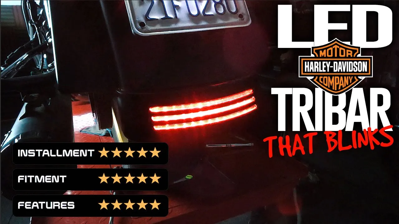 IMPRESSIVE Blinking TriBar Light for your H-D Touring Model