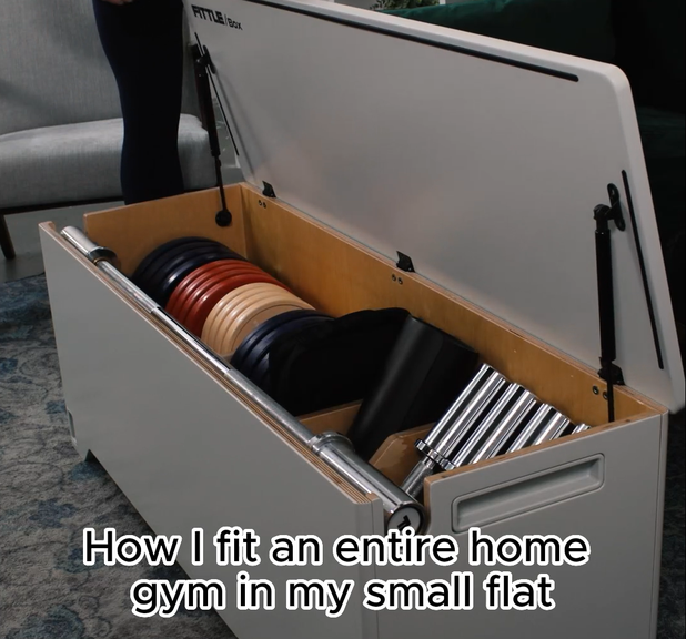 Entire home gym in a small flat