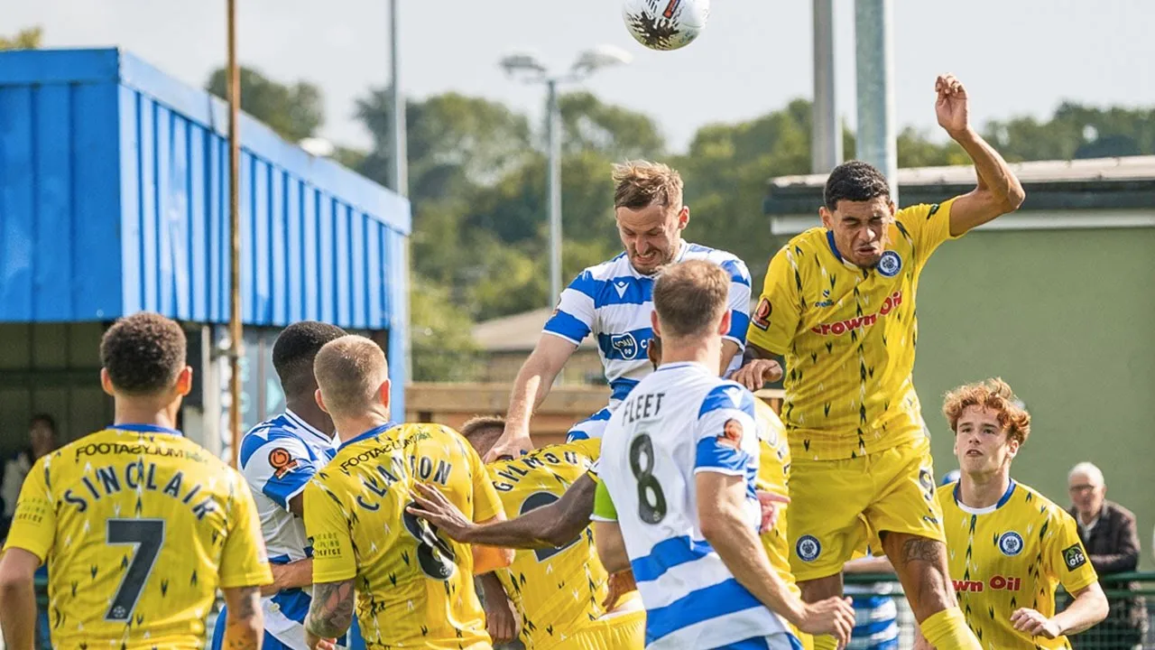 Ian Henderson scores the only goal of the game