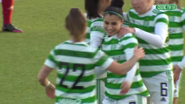 Celtic loop one over the keeper for their second goal