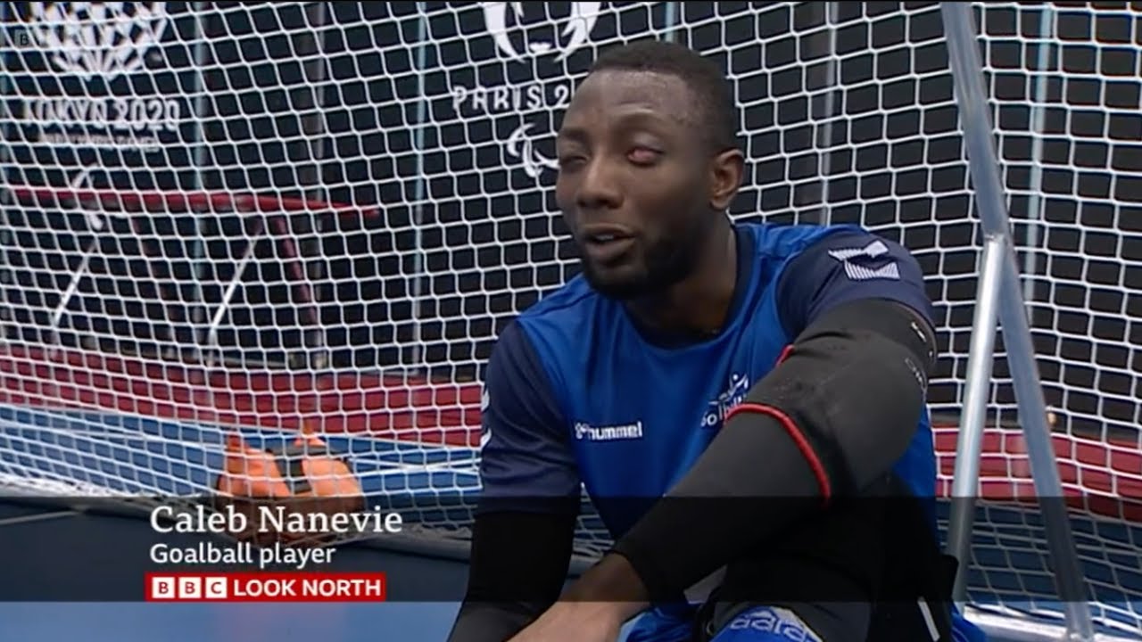 BBC Look North Caleb Nanevie - Goalball UK