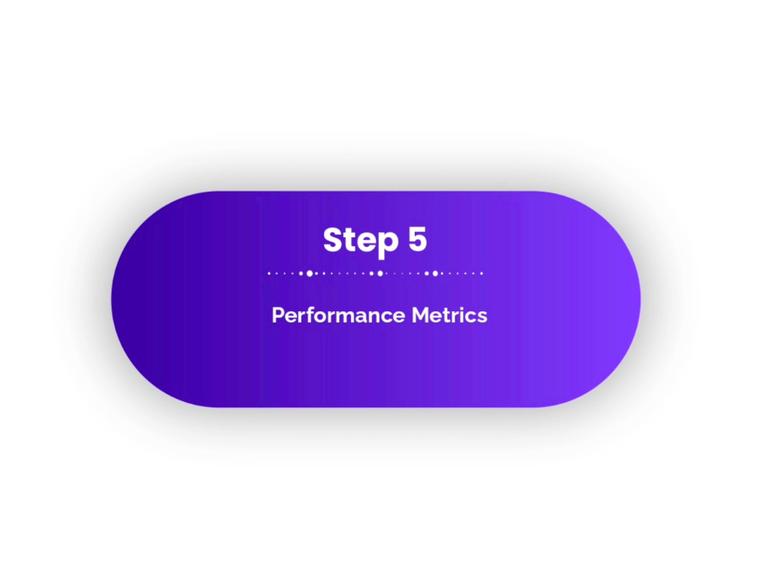 Step 5 - Performance metrics