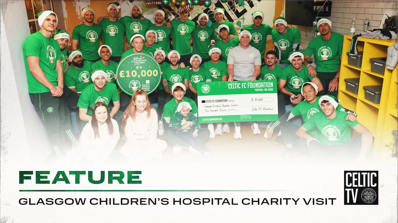 Celtic Squad brings Christmas Cheer to Kids through Annual Hospital Visit