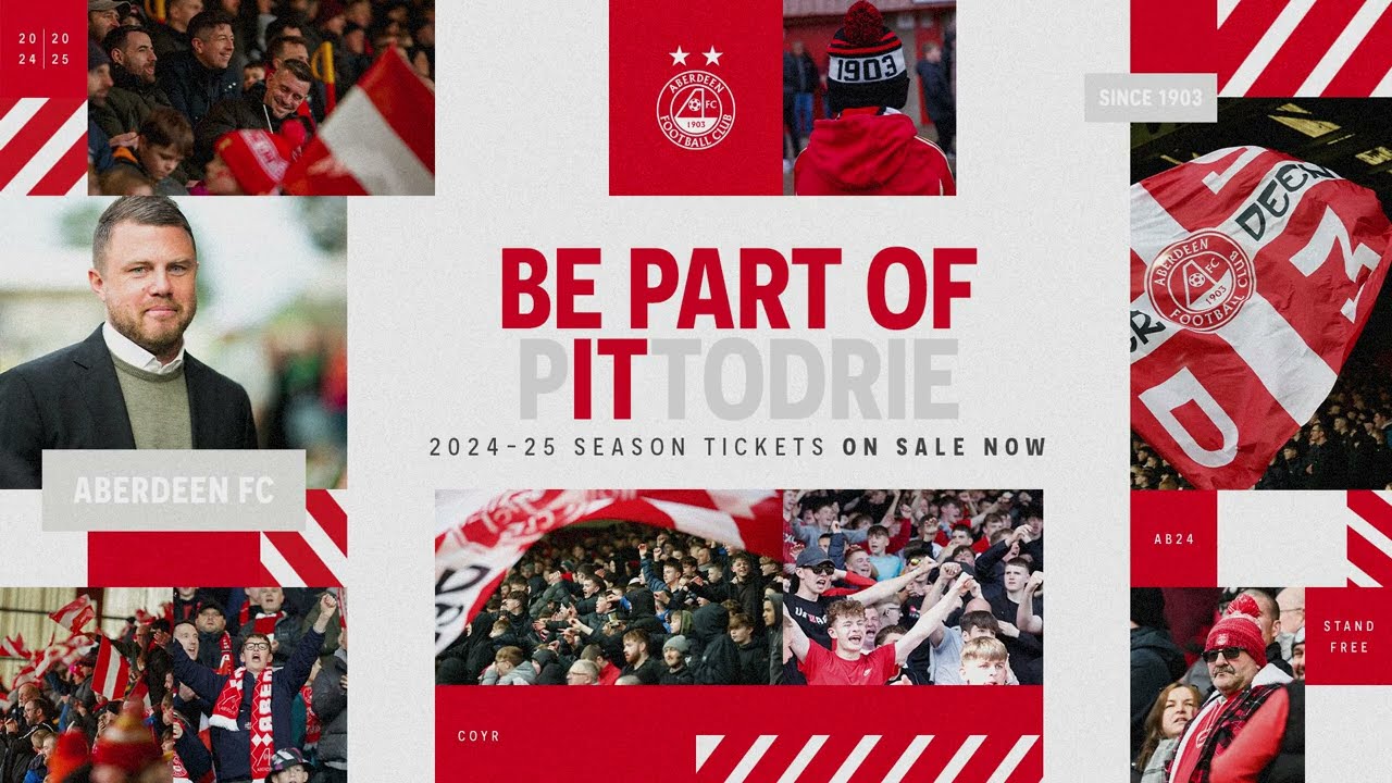 Be Part of It. Be Part of Pittodrie. 24-25 Season Tickets