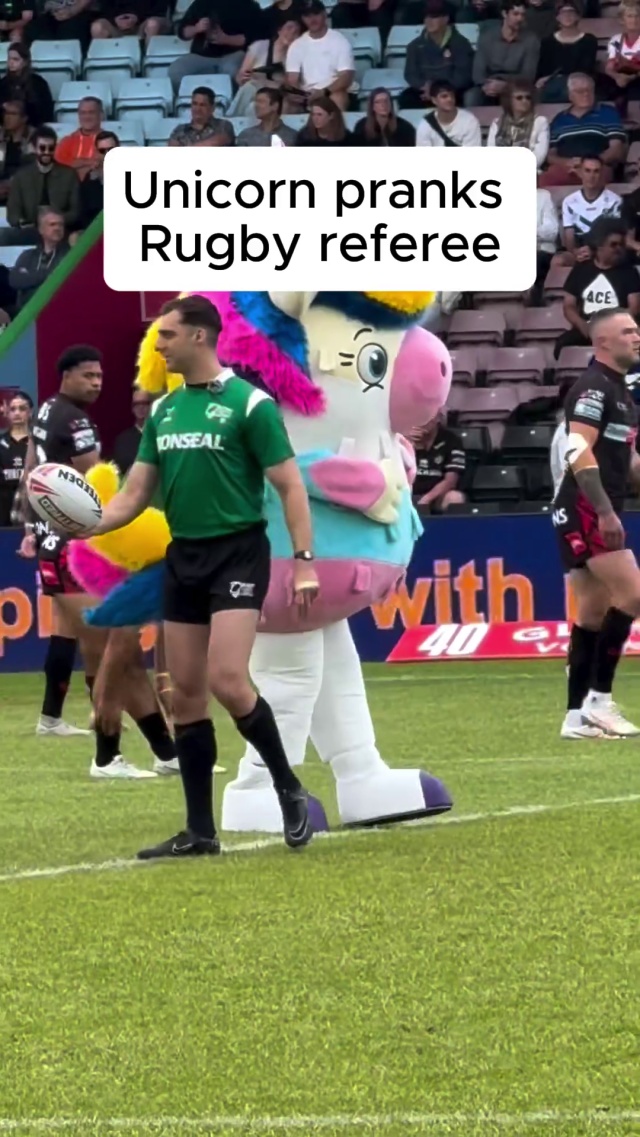 He wasn’t expecting that 🏉🦄