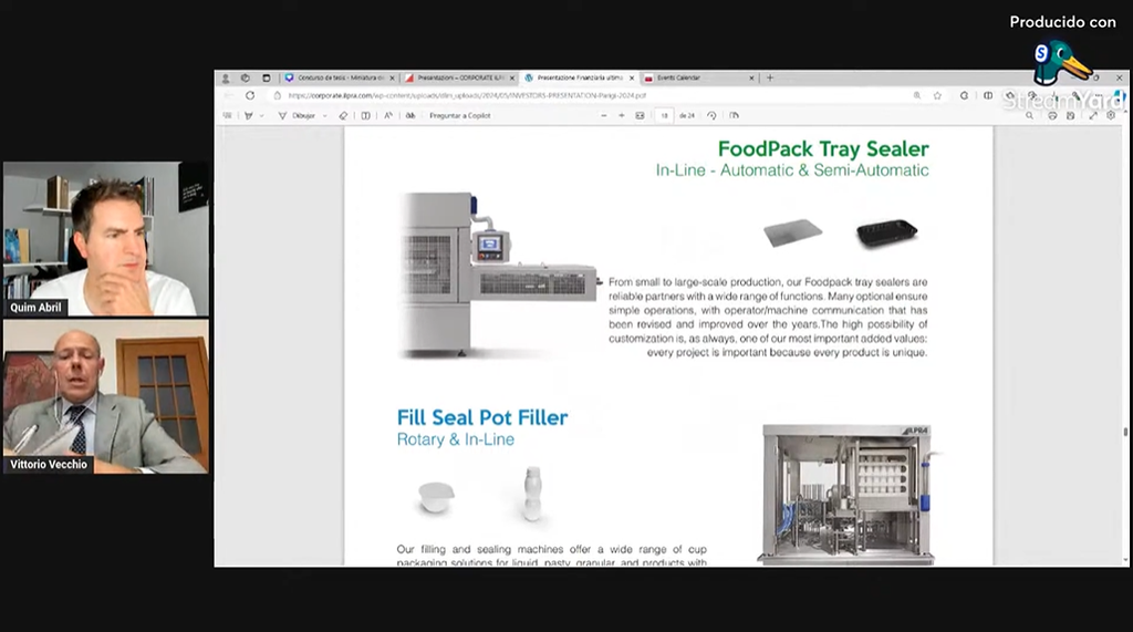 Entrevista a Vittorio Vecchio, CFO Ilpra SPA (ILP), moment 2