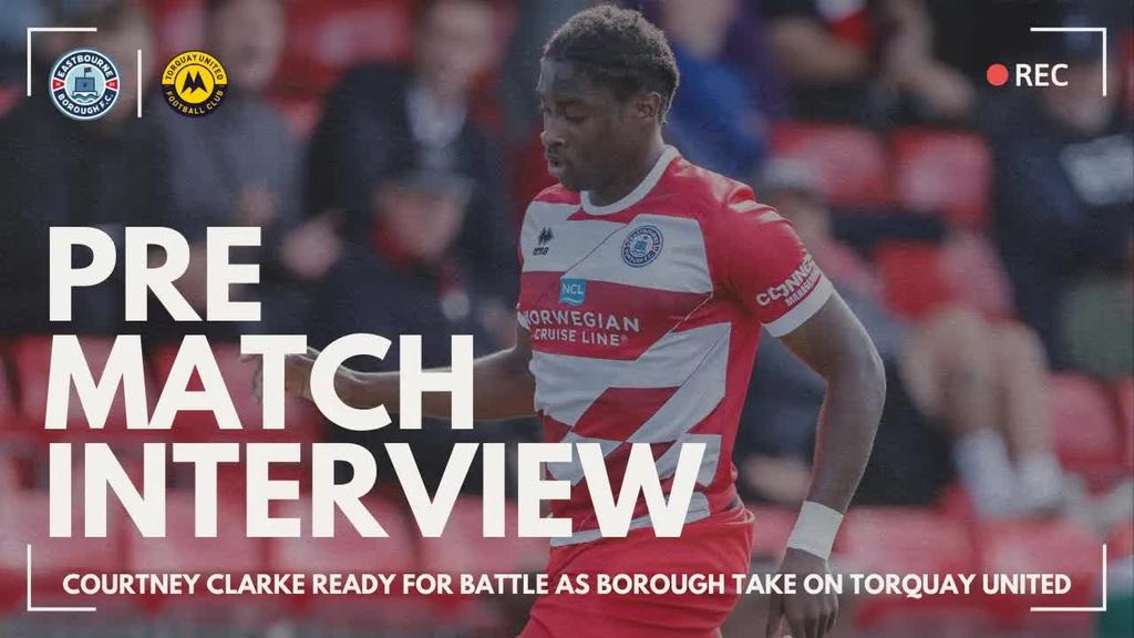 Pre Match Interview: CJ Clarke talks mentality ahead of Torquay
