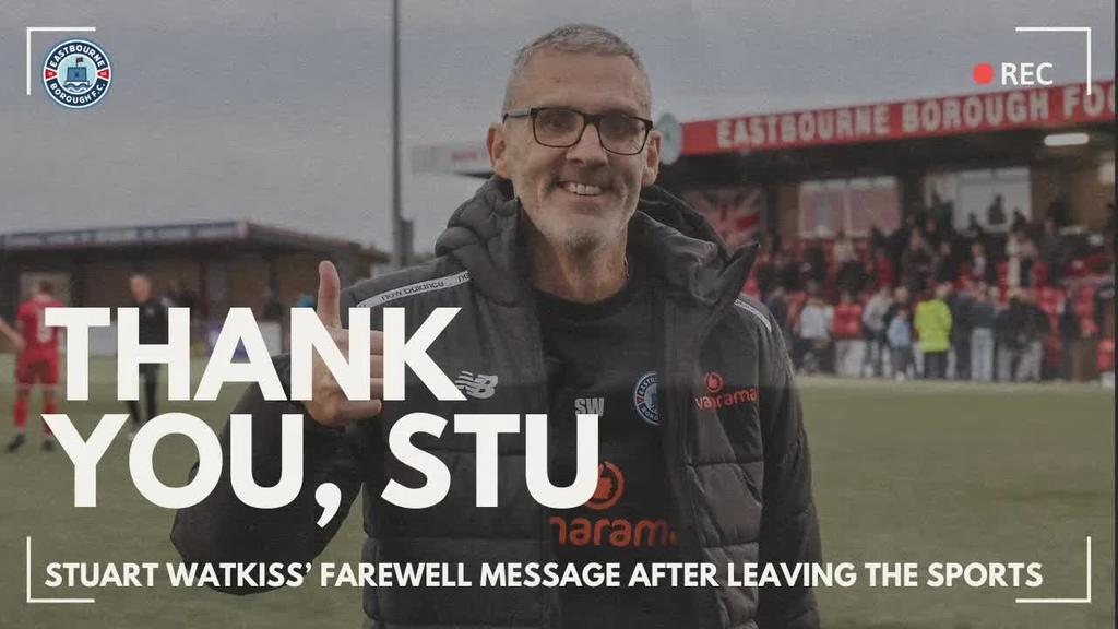 Stuart Watkiss' message to the fans