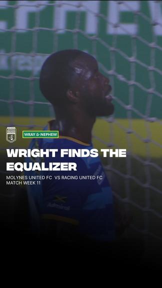 Jason Wright finds the back of the net to equalize for Molynes against Racing United FC! 🔥🔥⚽️