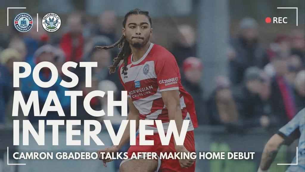 Post Match Interview: Camron Gbadebo after Salisbury draw