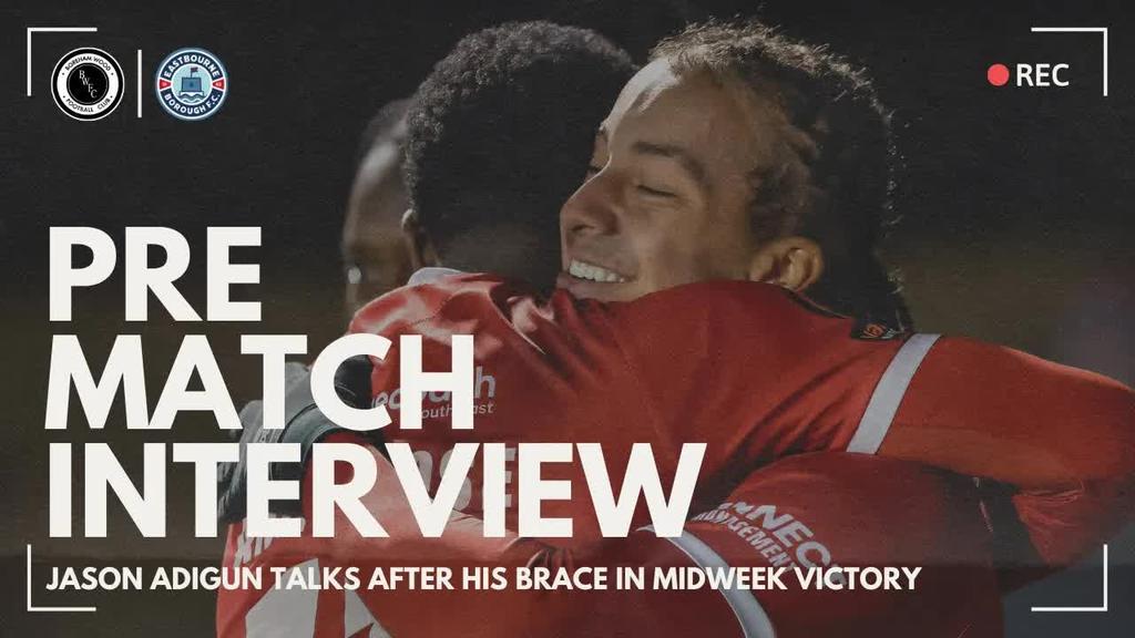 Pre Match Interview: Jason Adigun hopes to continue fine form against Boreham Wood