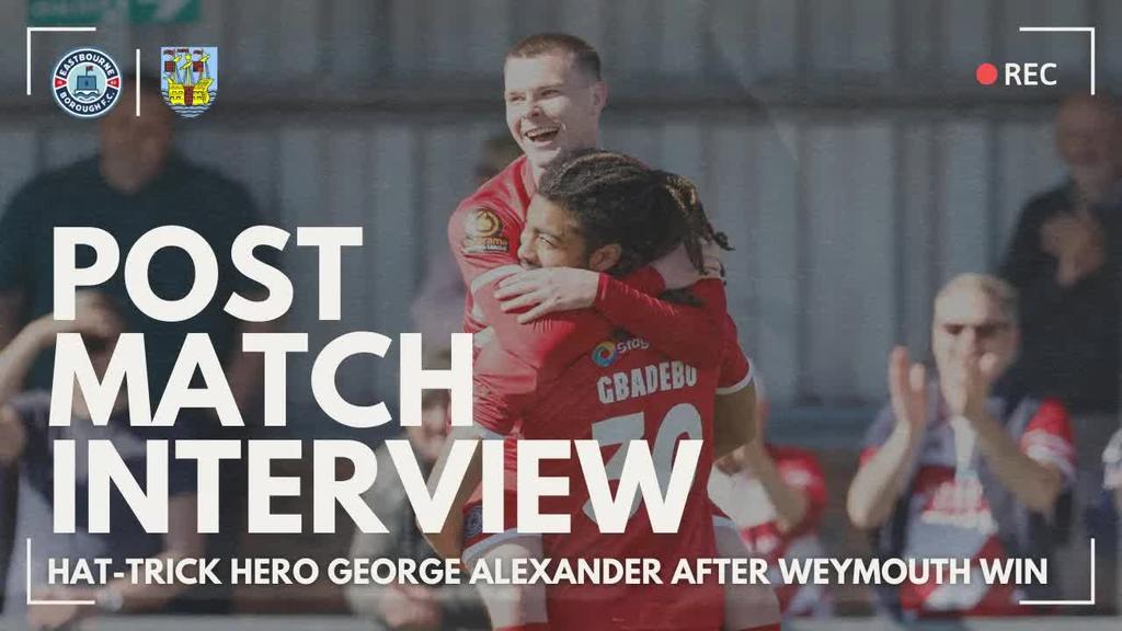 Post Match Interview: George Alexander after his 4th league hat trick of the season