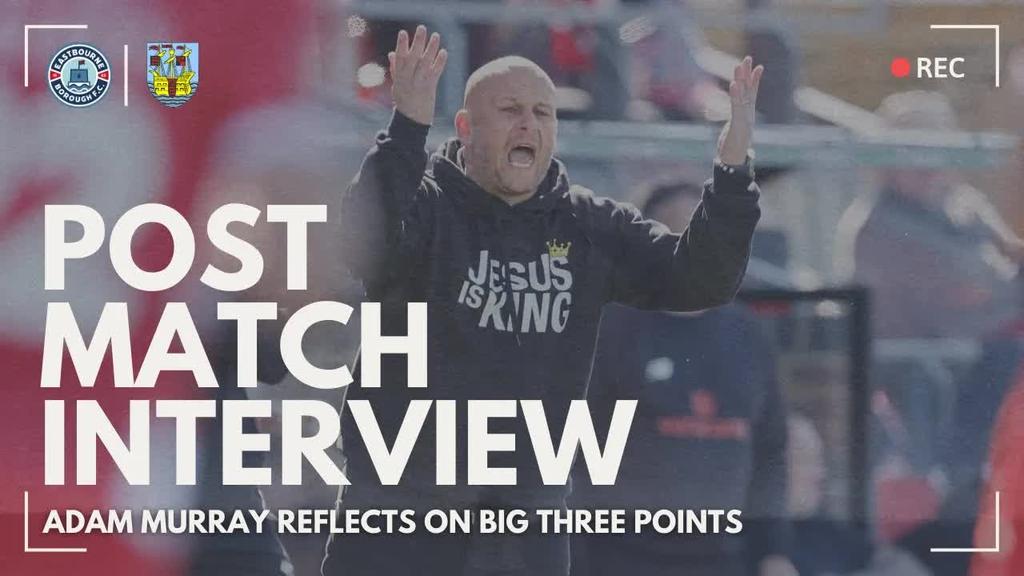 Post Match Interview: Adam Murray after another big home victory
