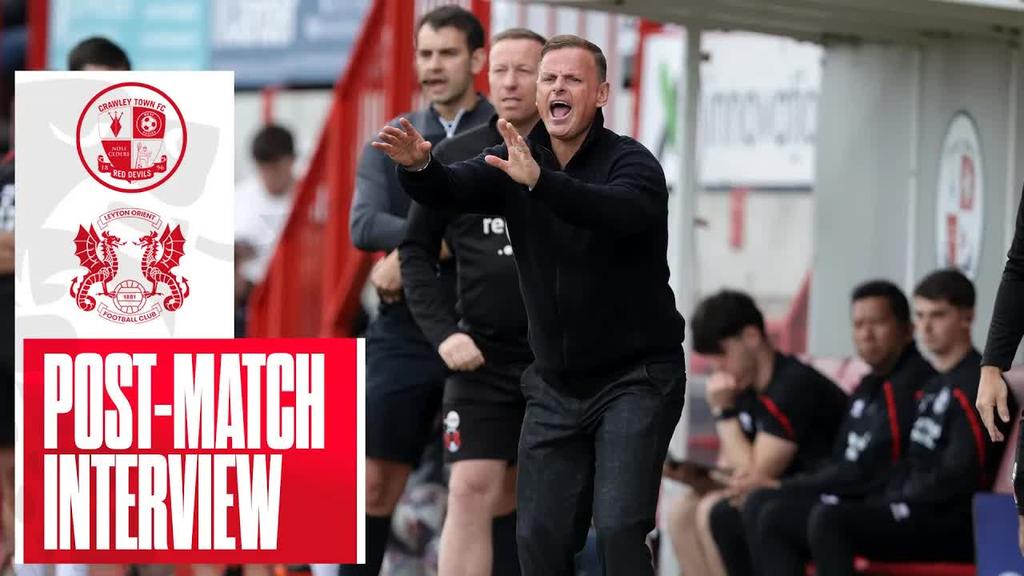 Richie Wellens talks through 3-1 victory over Crawley Town