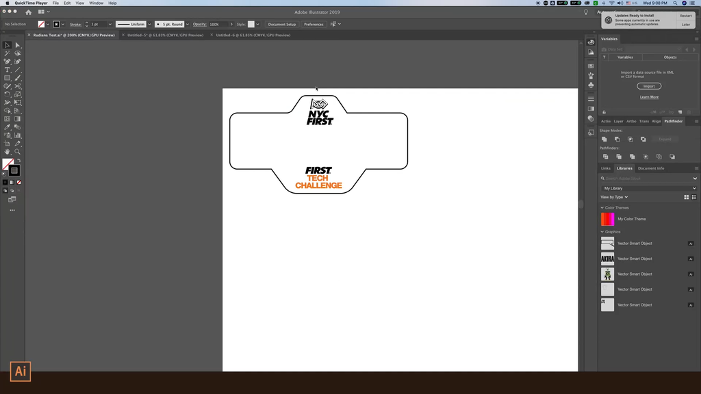 Designating the data to a variable in InDesign