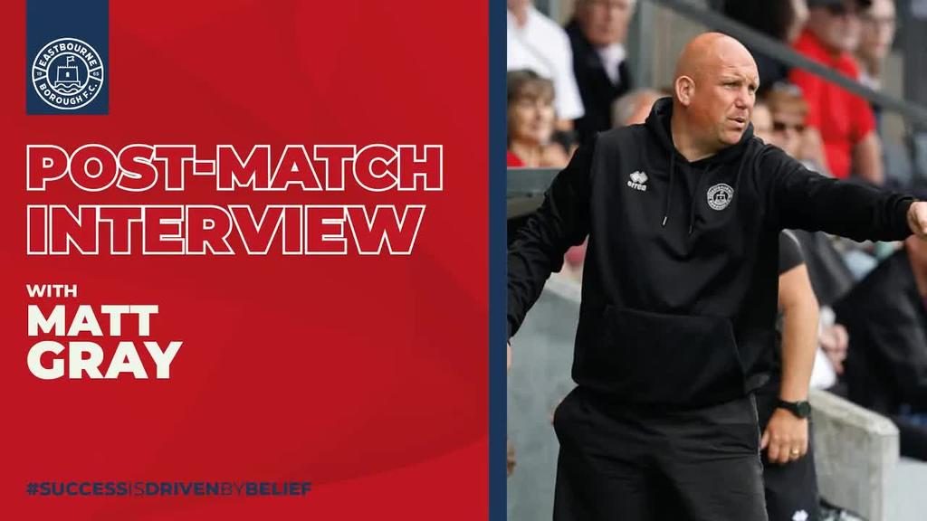 Post Match Interview: Matt Gray on Dartford