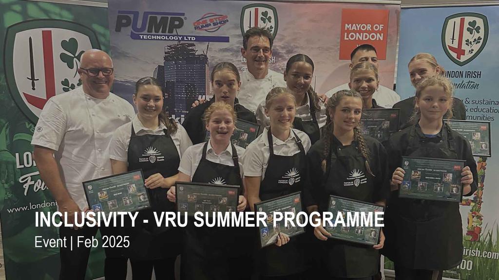 Inclusivity VRU Summer Programme