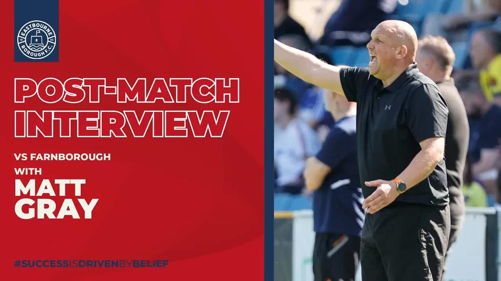 Post Match Interview: Matt Gray after the season opener