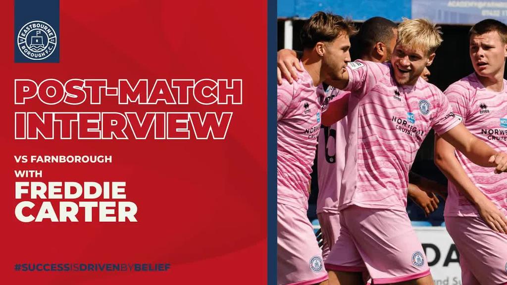 Post Match Interview: Goalscorer Freddie Carter