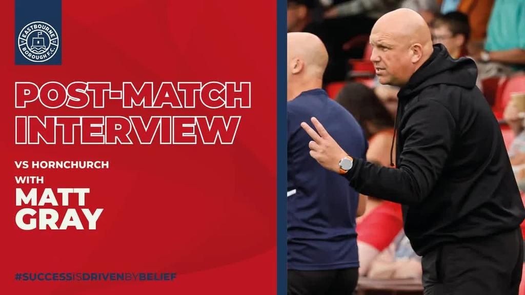 Post Match Interview: Matt Gray on Hornchurch defeat