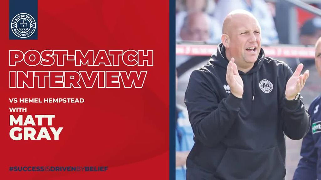 Post Match Interview: Matt Gray on Hemel draw