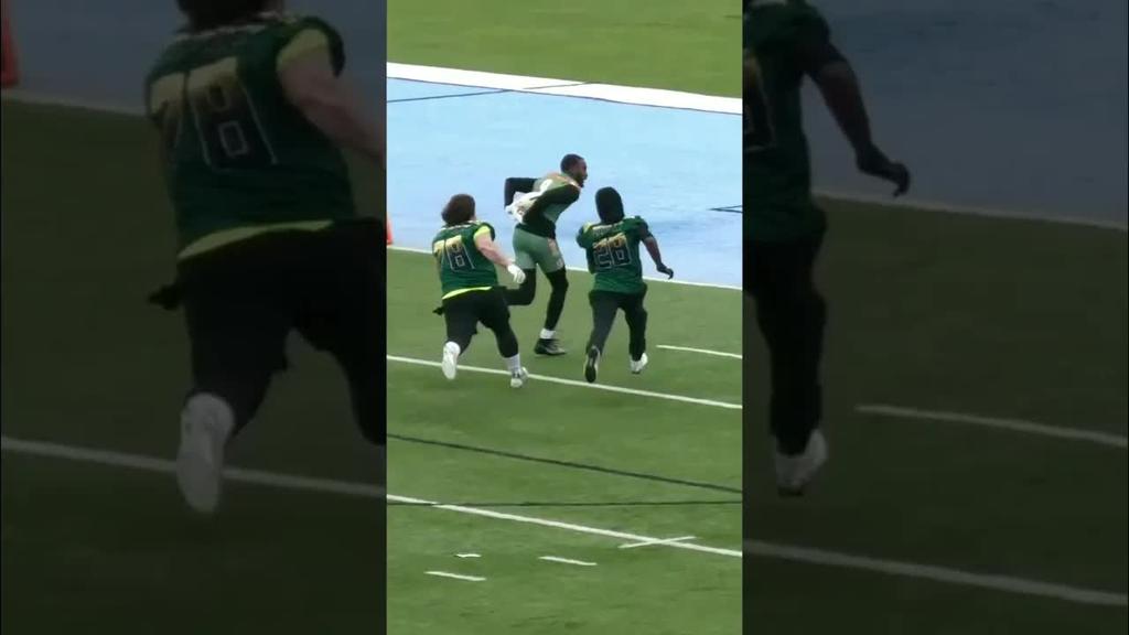 Dekyri Mims’ Unreal Behind The Back TD! Right In The Bread Basket, Right Into A7FL History!
