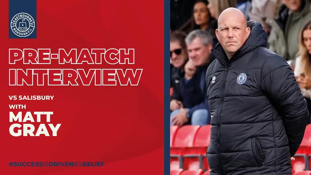 Matt Gray ahead of Salisbury