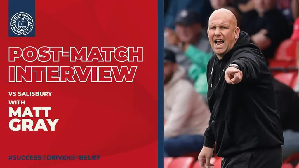 Post Match Interview: Matt Gray on Salisbury draw
