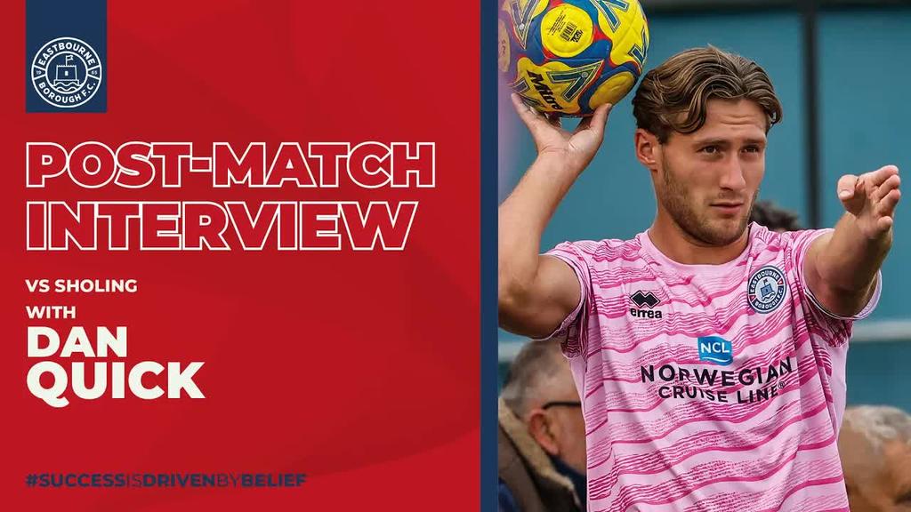 Post Match Interview: Dan Quick on today's result