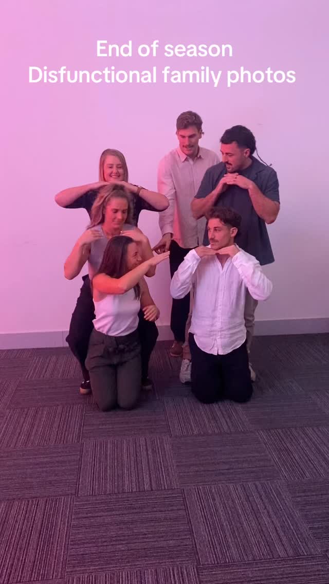 Awkward family photos at the end of season awards night ❤️🖤