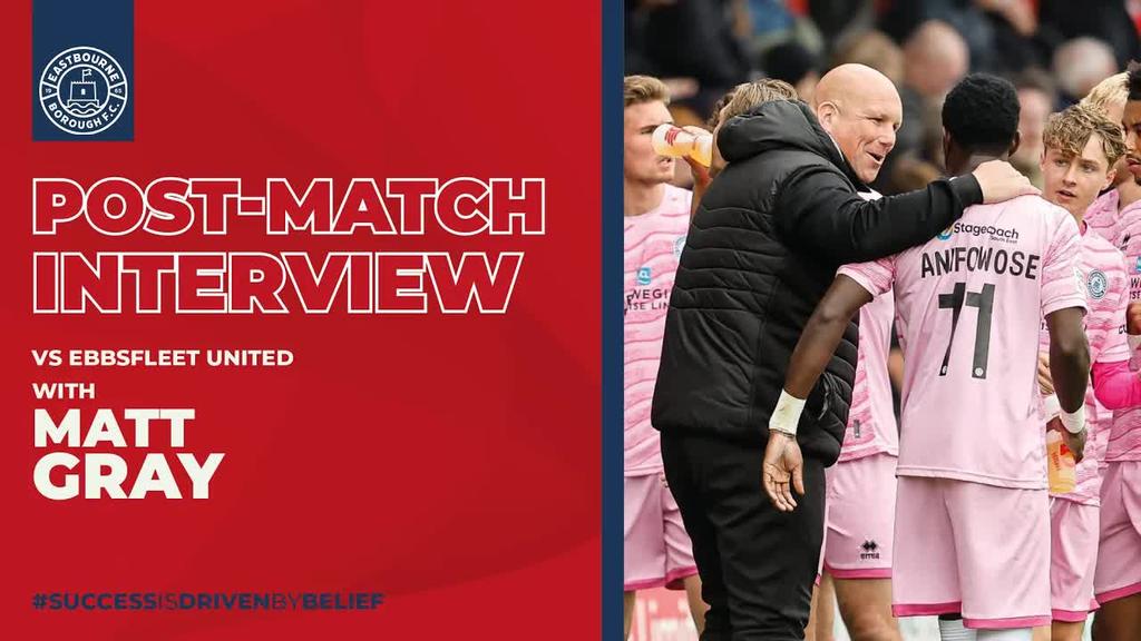 Post Match Interview: Matt Gray on Ebbsfleet point
