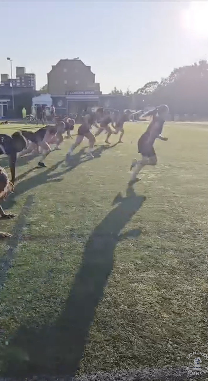 Putting in the hard work in the ☀️🥵Then we joined up with @londonbroncos for some games 💪 #one