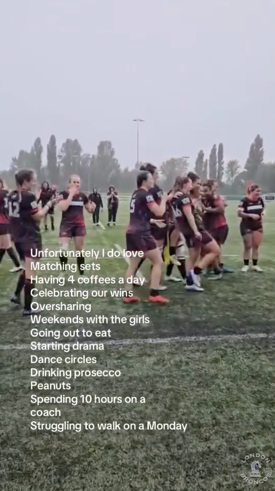Unfortunately I do love ❤️🖤 #unfortunatleyidolove #womensrugbyleague #londonbroncos #womenssports