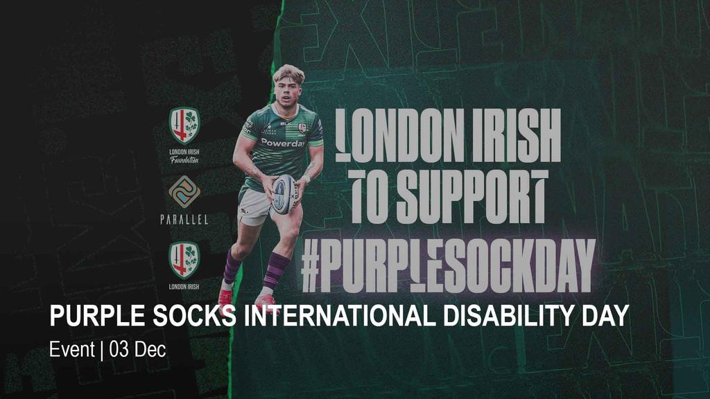PURPLE SOCKS INTERNATIONAL DISABILITY DAY