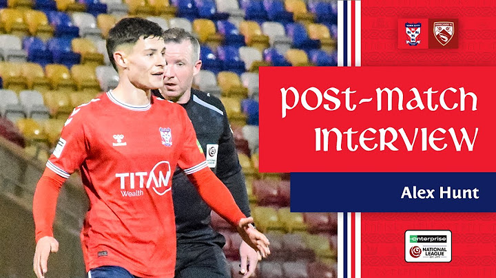 Post-Match Interview Alex Hunt - Morecambe (H)