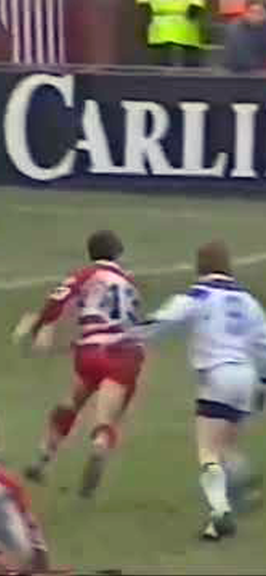 Tony Anderson sneaks through in the corner in 1991