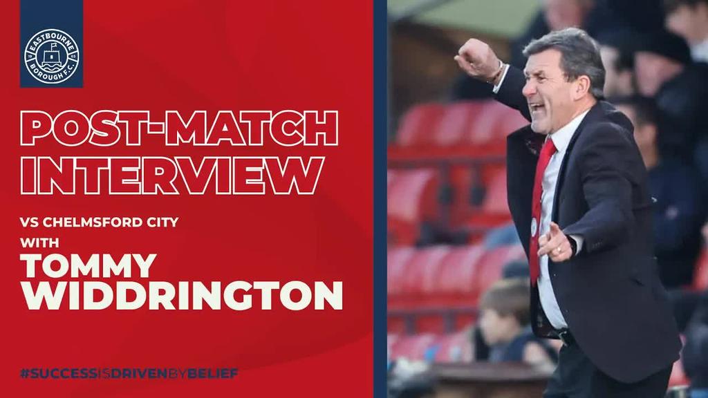 Post-Match Interview: Tommy Widdrington on Chelmsford defeat