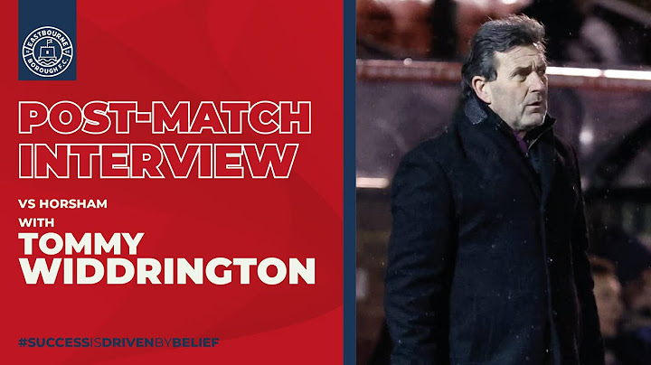 Post Match Interview - Tommy on Horsham