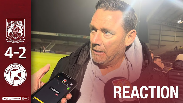 Kevin Nolan reflects on the Vertu Trophy win over Walsall