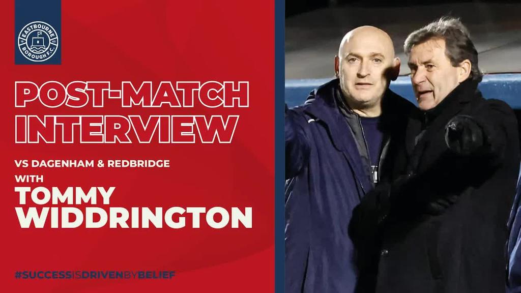 Post Match Interview: Widdrington on Dagenham defeat