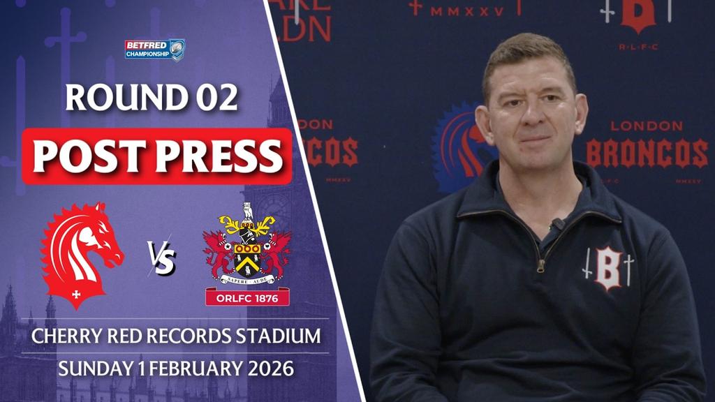 London Broncos v Oldham Post Match Press Conference - Jason Demetriou & Dean Hawkins
