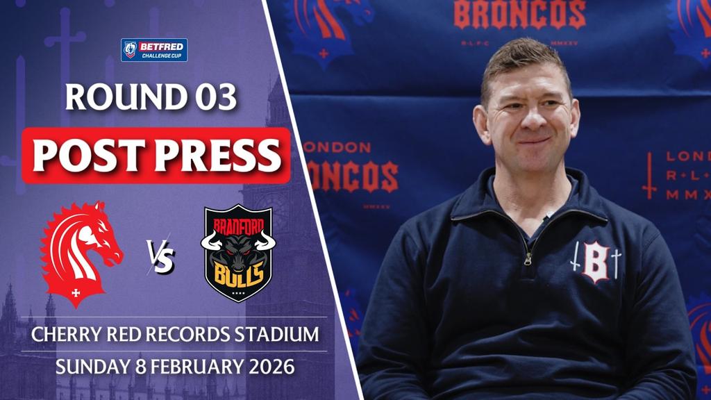 Challenge Cup - London Broncos v Bradford Bulls - Post Match Press Conference - Jason Demetriou