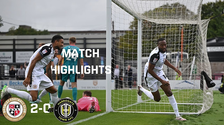 Highlights: Bromley 2-0 Harrogate Town